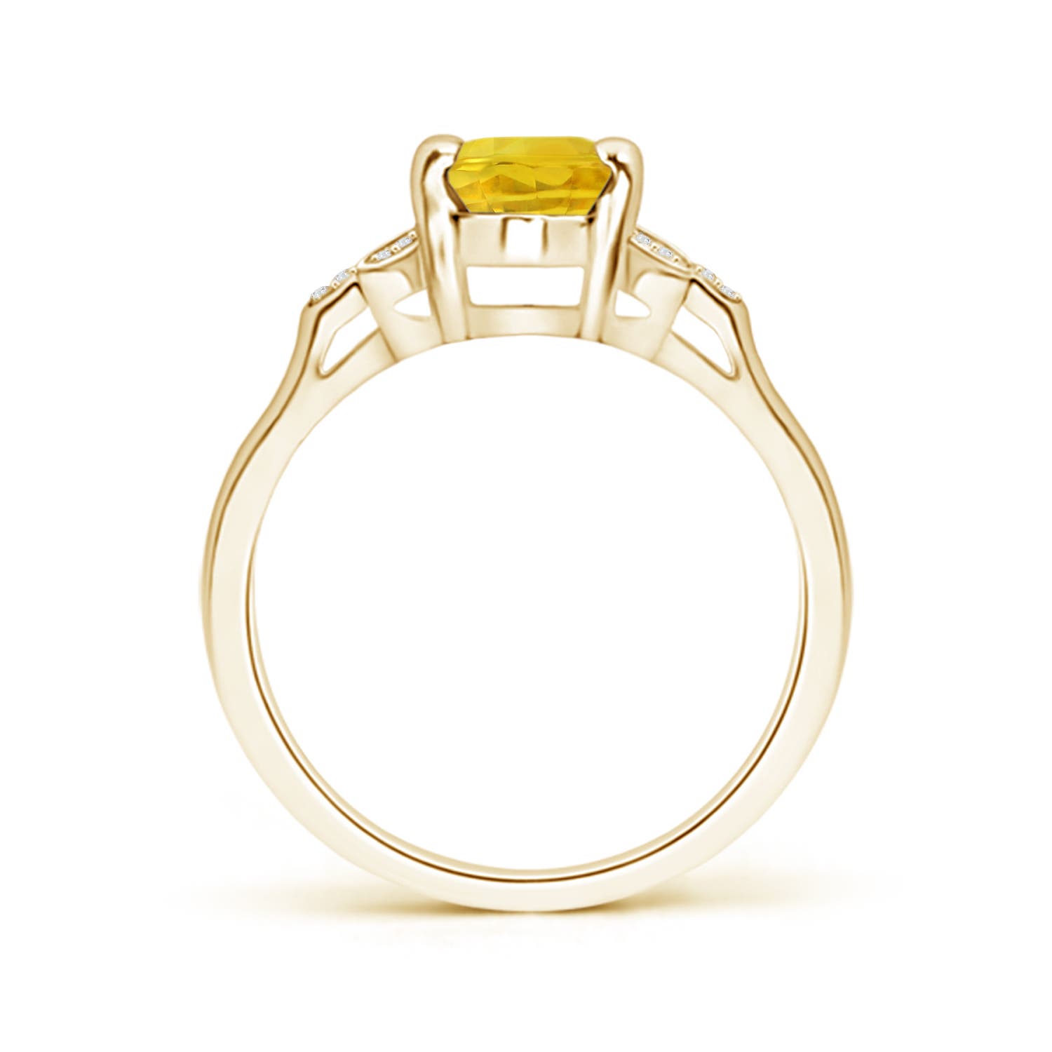 AAA - Yellow Sapphire / 1.62 CT / 14 KT Yellow Gold