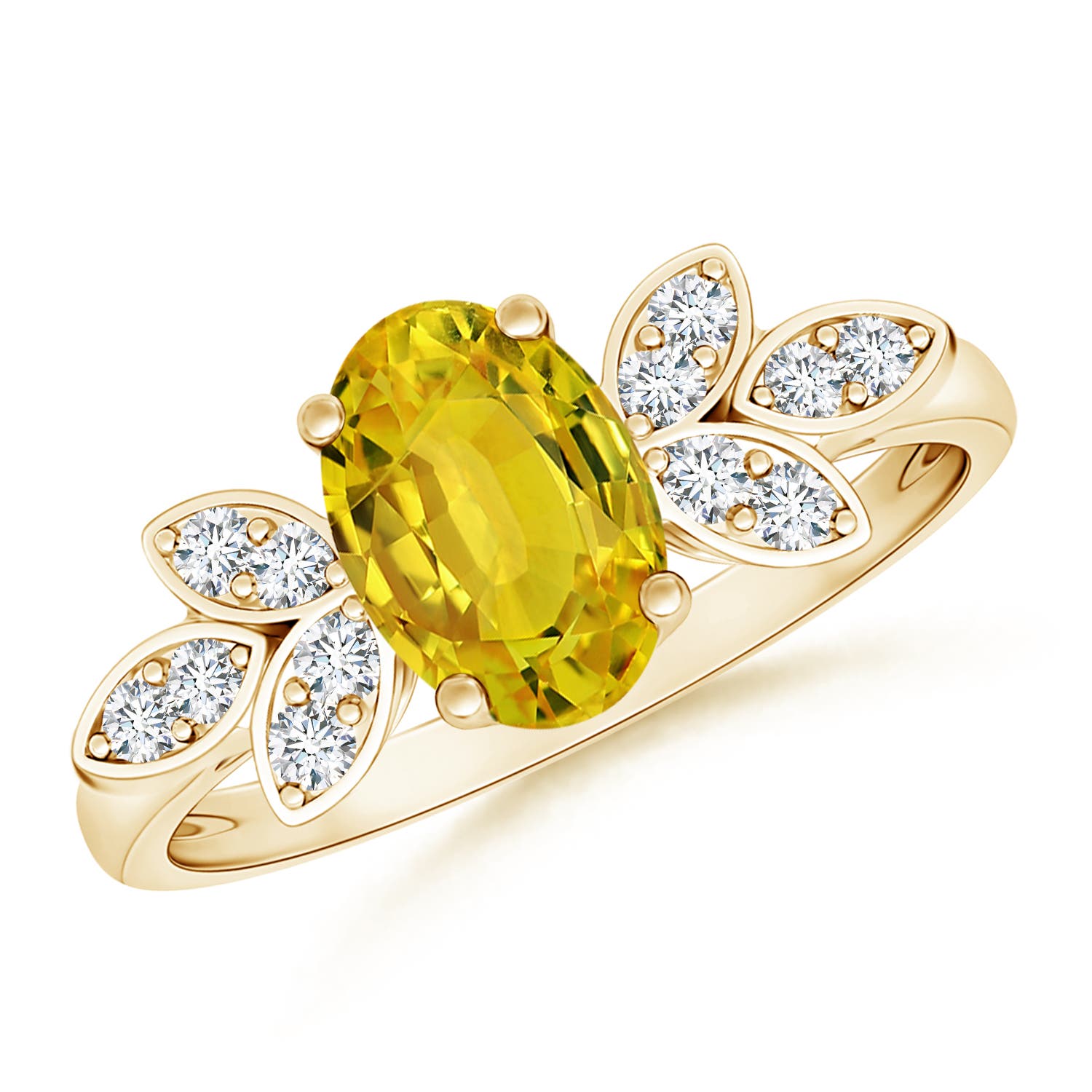 AAAA - Yellow Sapphire / 1.62 CT / 14 KT Yellow Gold