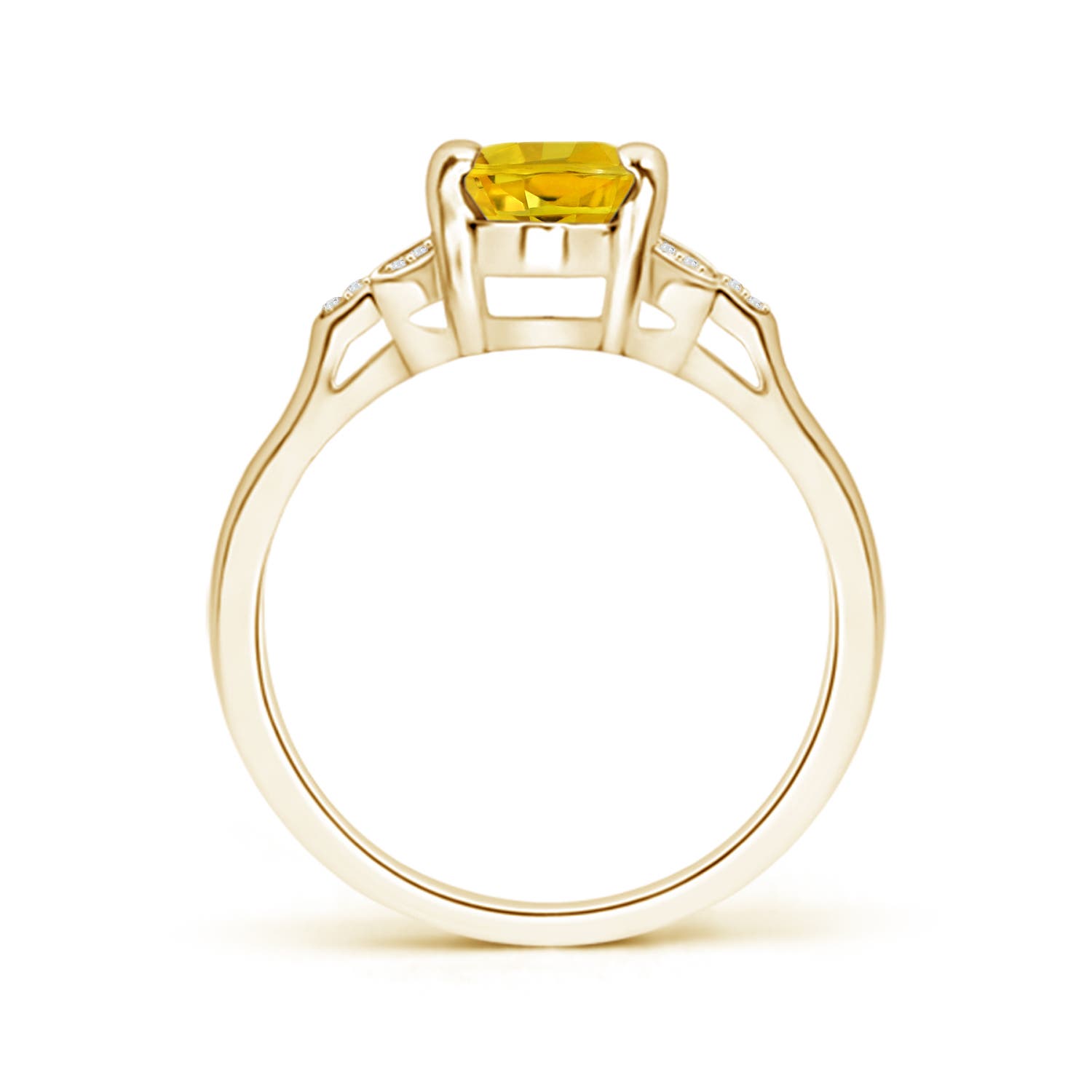 AAAA - Yellow Sapphire / 1.62 CT / 14 KT Yellow Gold