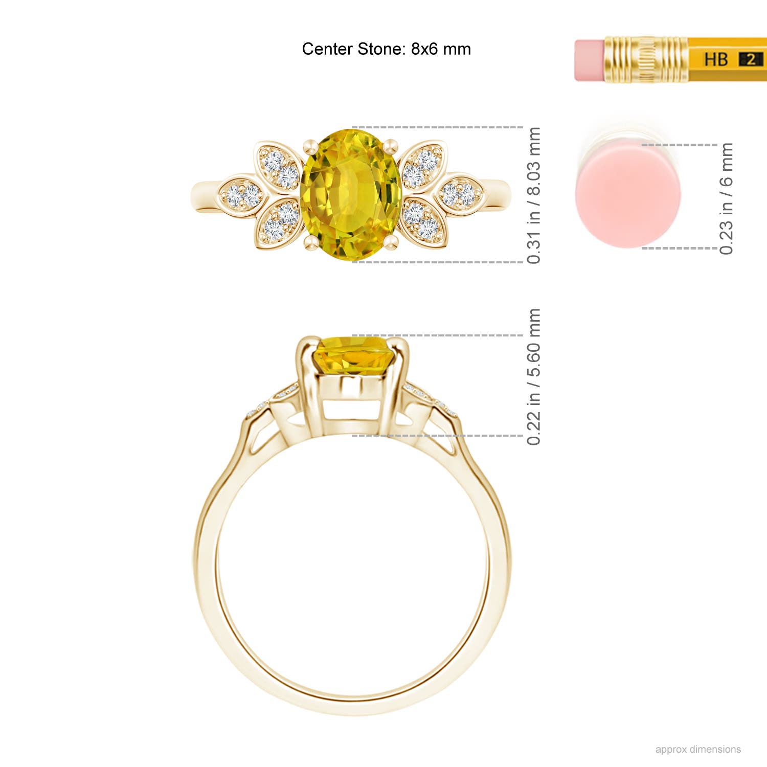 AAAA - Yellow Sapphire / 1.62 CT / 14 KT Yellow Gold