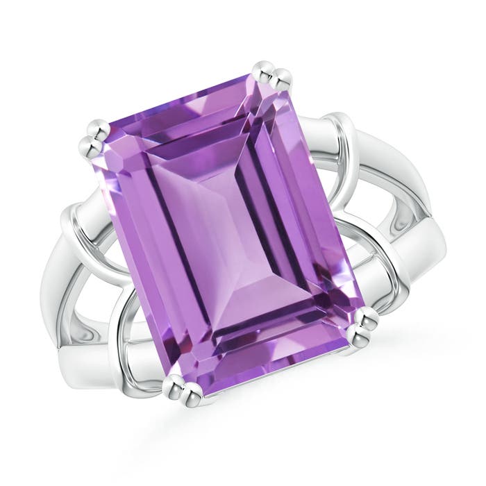 A - Amethyst / 6.5 CT / 14 KT White Gold