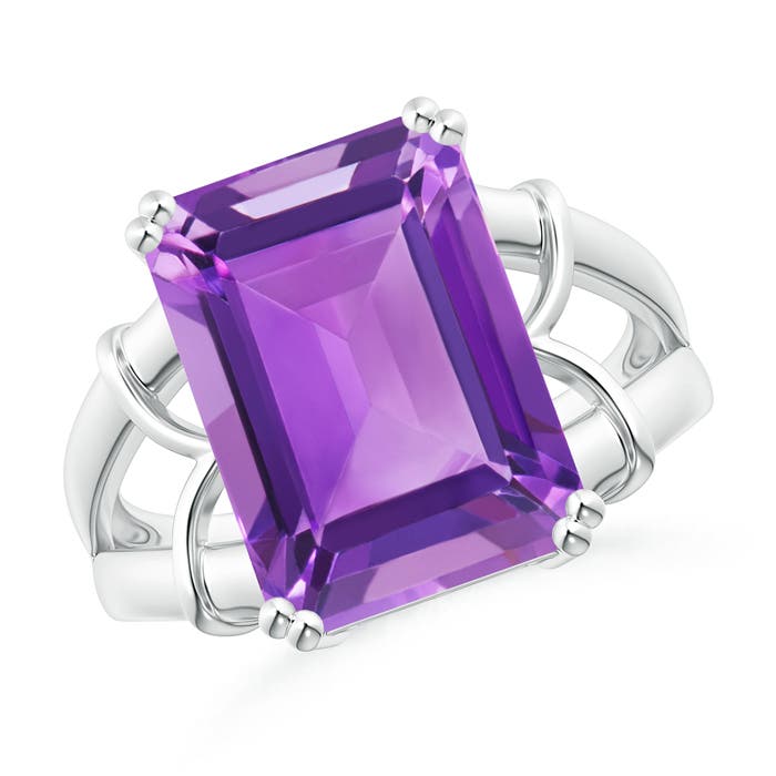 AA - Amethyst / 6.5 CT / 14 KT White Gold