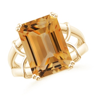 Emerald Cut A Citrine