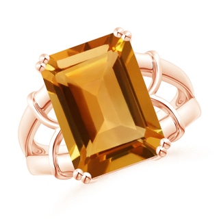 Emerald Cut AA Citrine