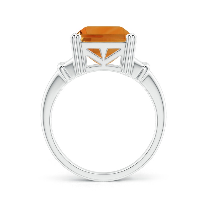 14x10mm AA Octagonal Citrine Split Shank Ring in White Gold product image