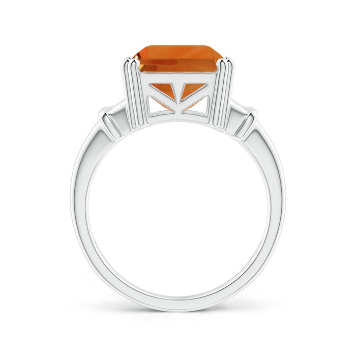 14x10mm AAA Octagonal Citrine Split Shank Ring in White Gold product image