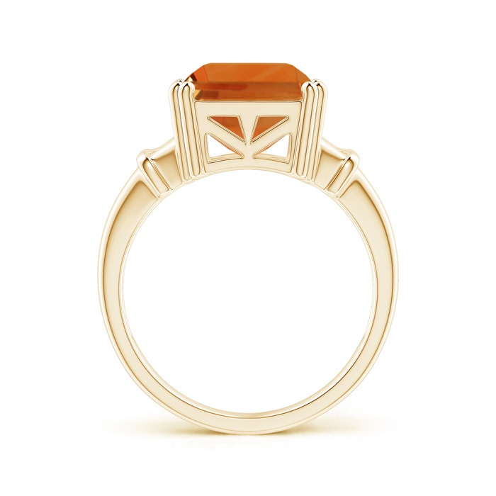 14x10mm AAA Octagonal Citrine Split Shank Ring in Yellow Gold product image
