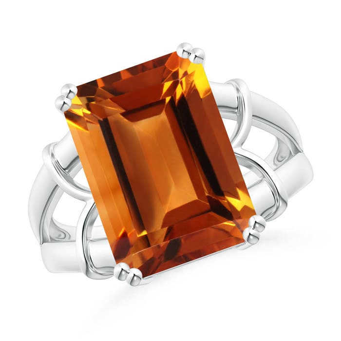 AAAA - Citrine / 6.8 CT / 14 KT White Gold