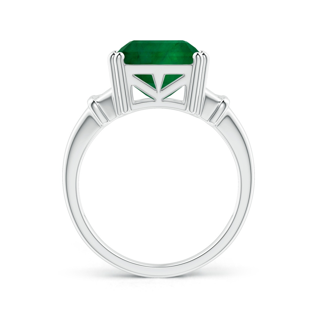 14.38x10.18x5.97mm AA GIA Certified Emerald Cut Emerald Split Shank Ring in White Gold Side 199