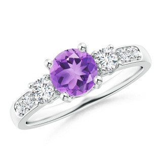 Round A Amethyst