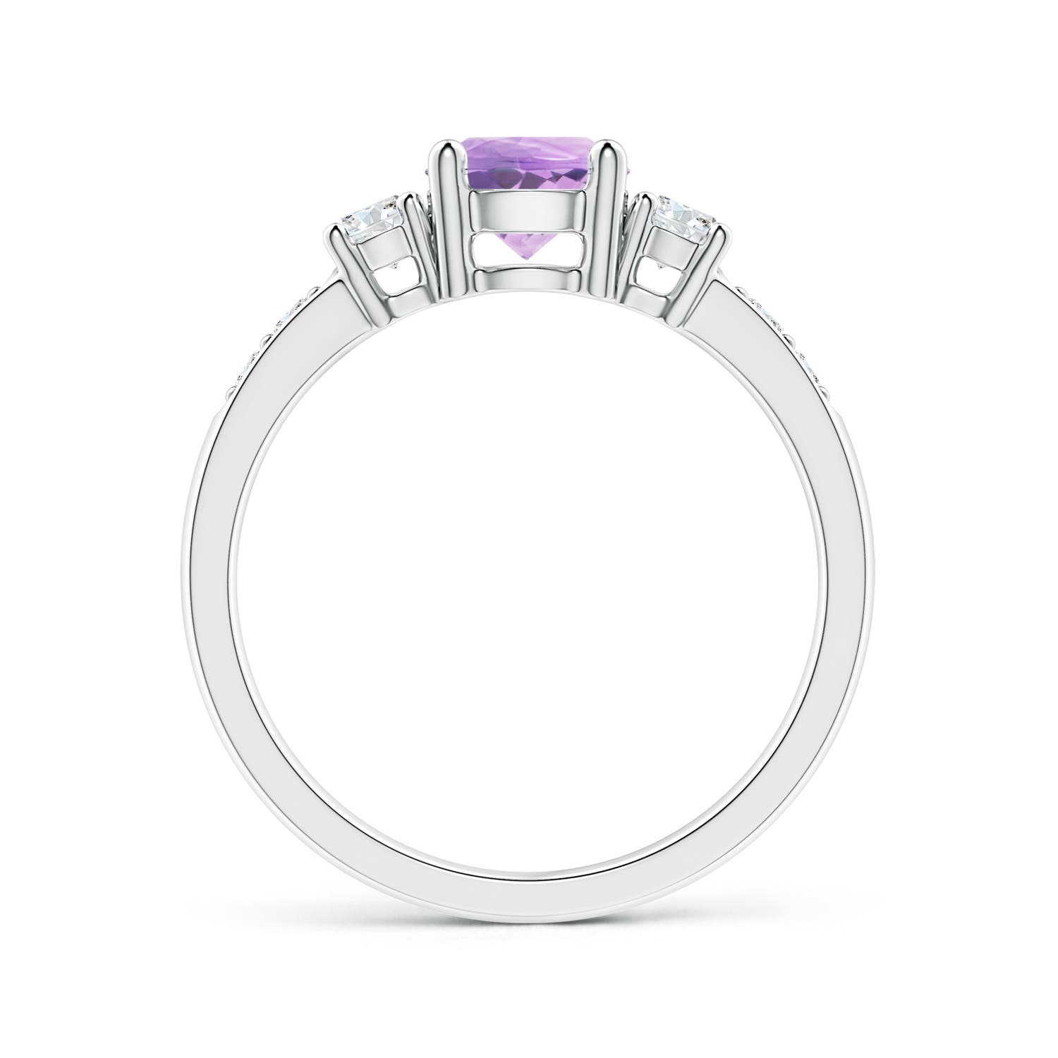 A - Amethyst / 1.13 CT / 14 KT White Gold