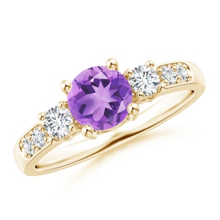 Round A Amethyst