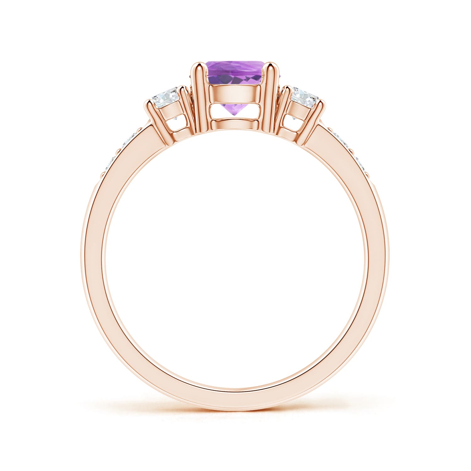 AA - Amethyst / 1.13 CT / 14 KT Rose Gold