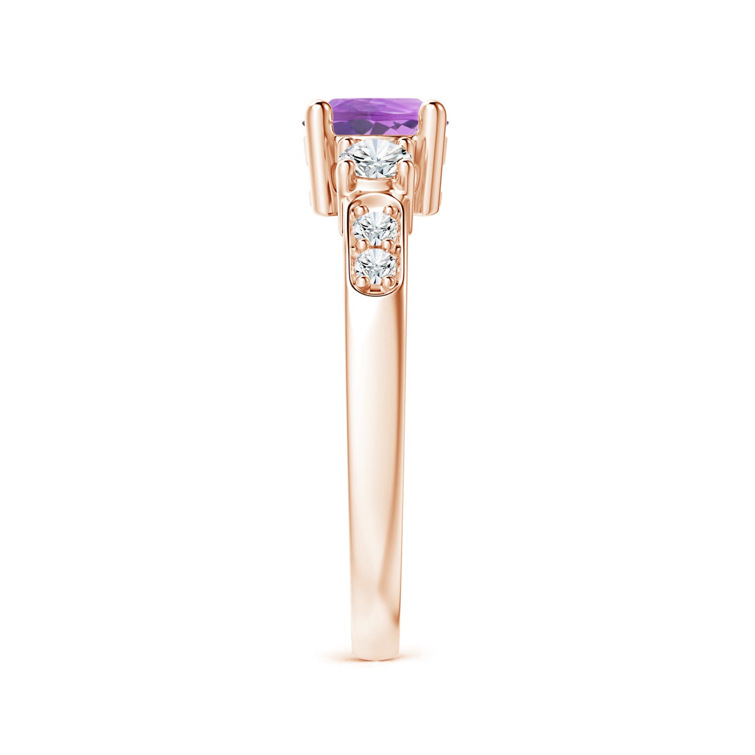 AA - Amethyst / 1.13 CT / 14 KT Rose Gold