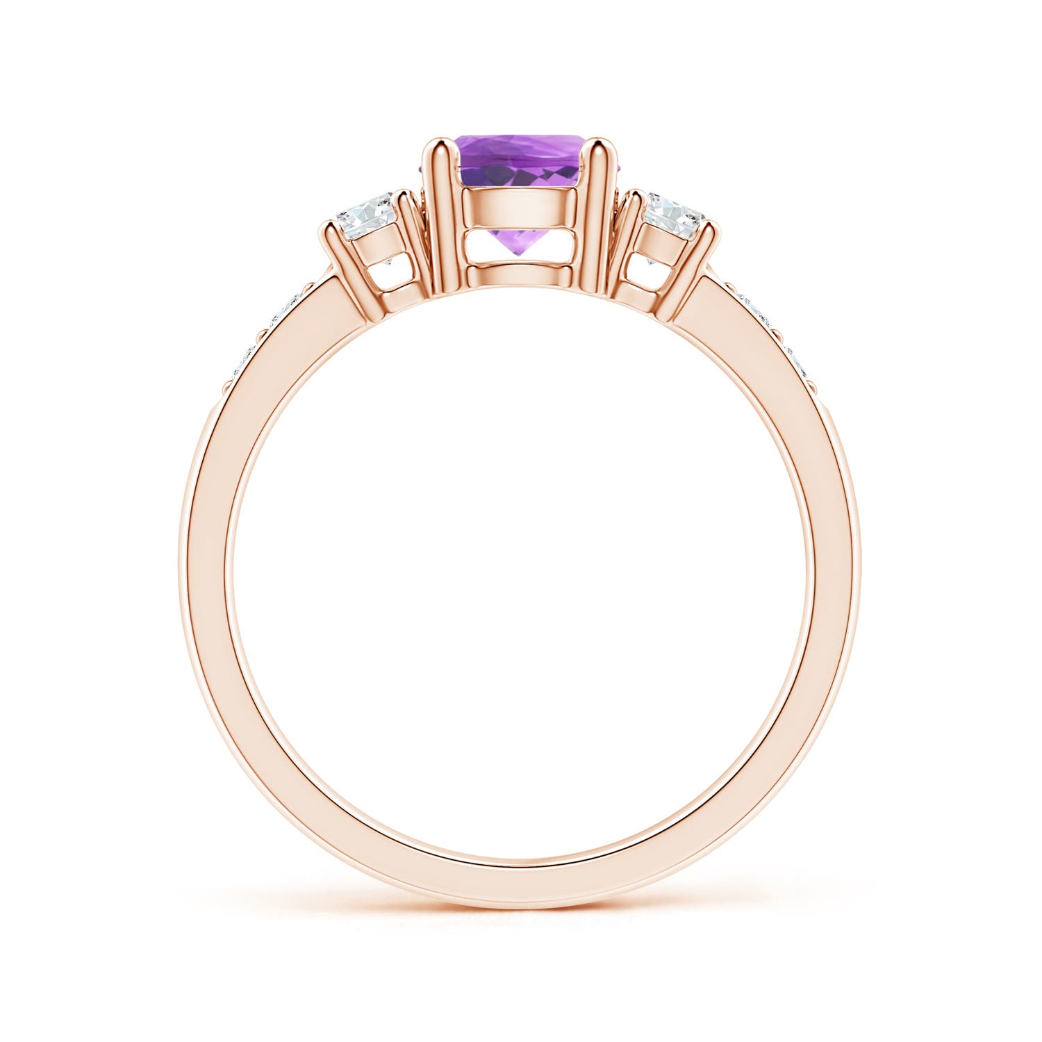 AAA - Amethyst / 1.13 CT / 14 KT Rose Gold