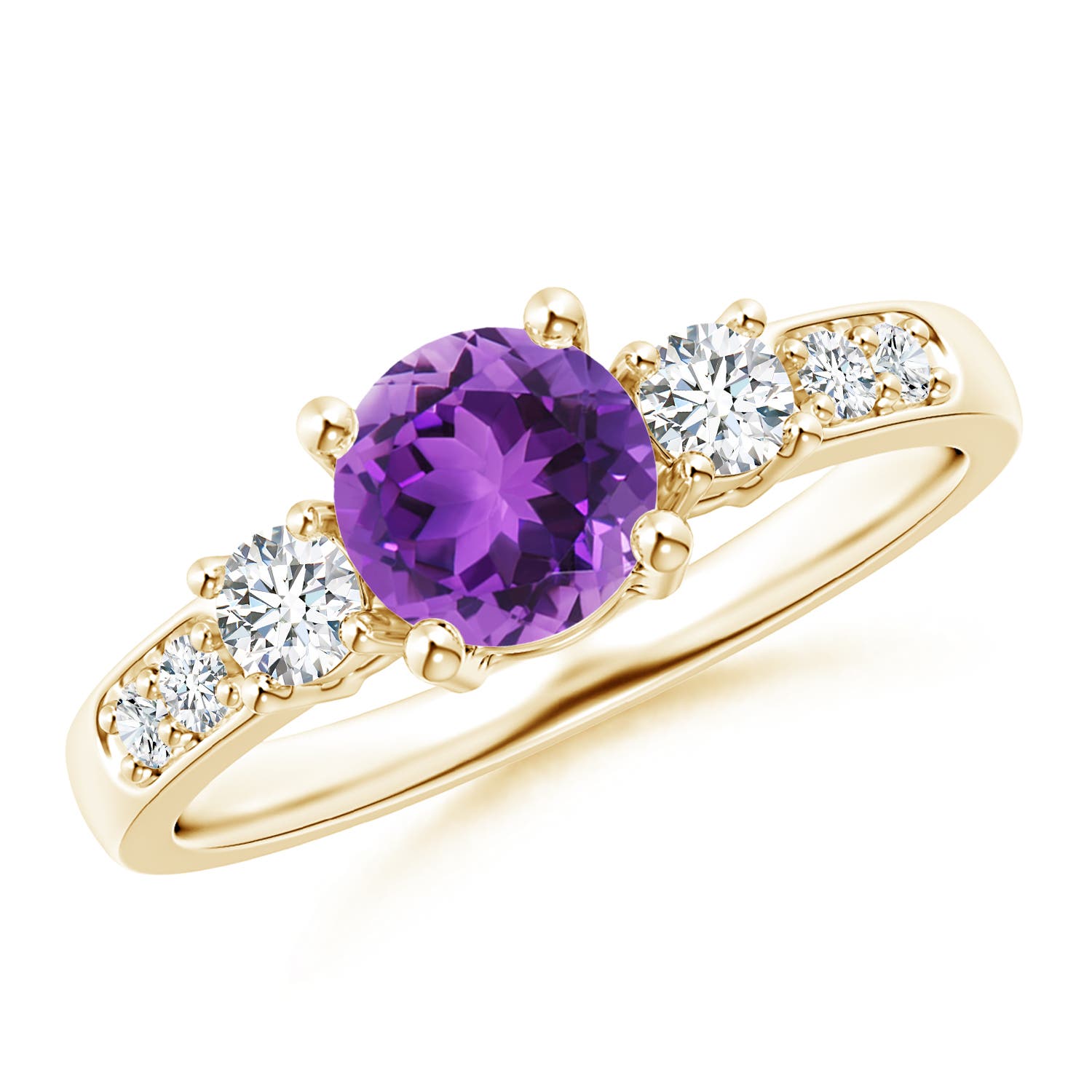 AAA - Amethyst / 1.13 CT / 14 KT Yellow Gold