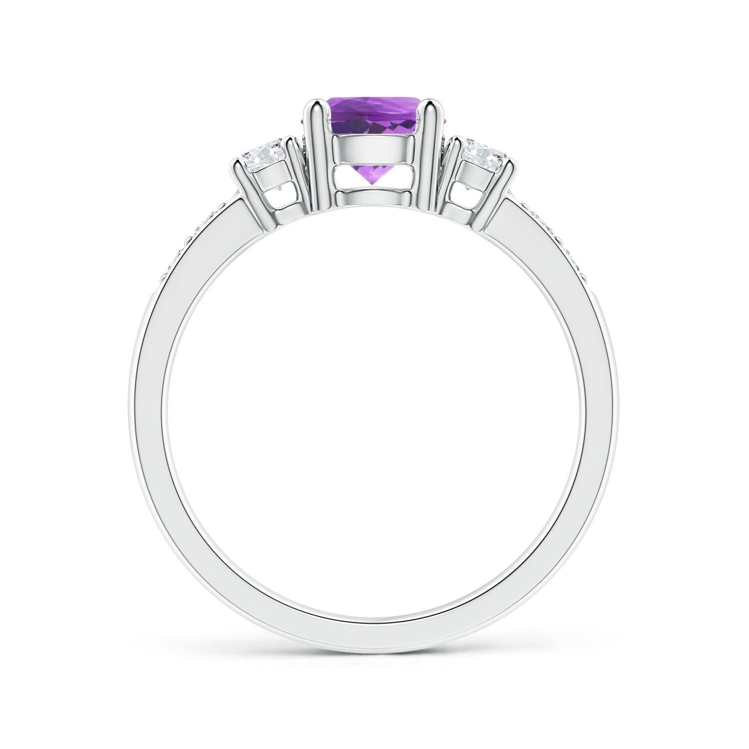 AAAA - Amethyst / 1.13 CT / 14 KT White Gold