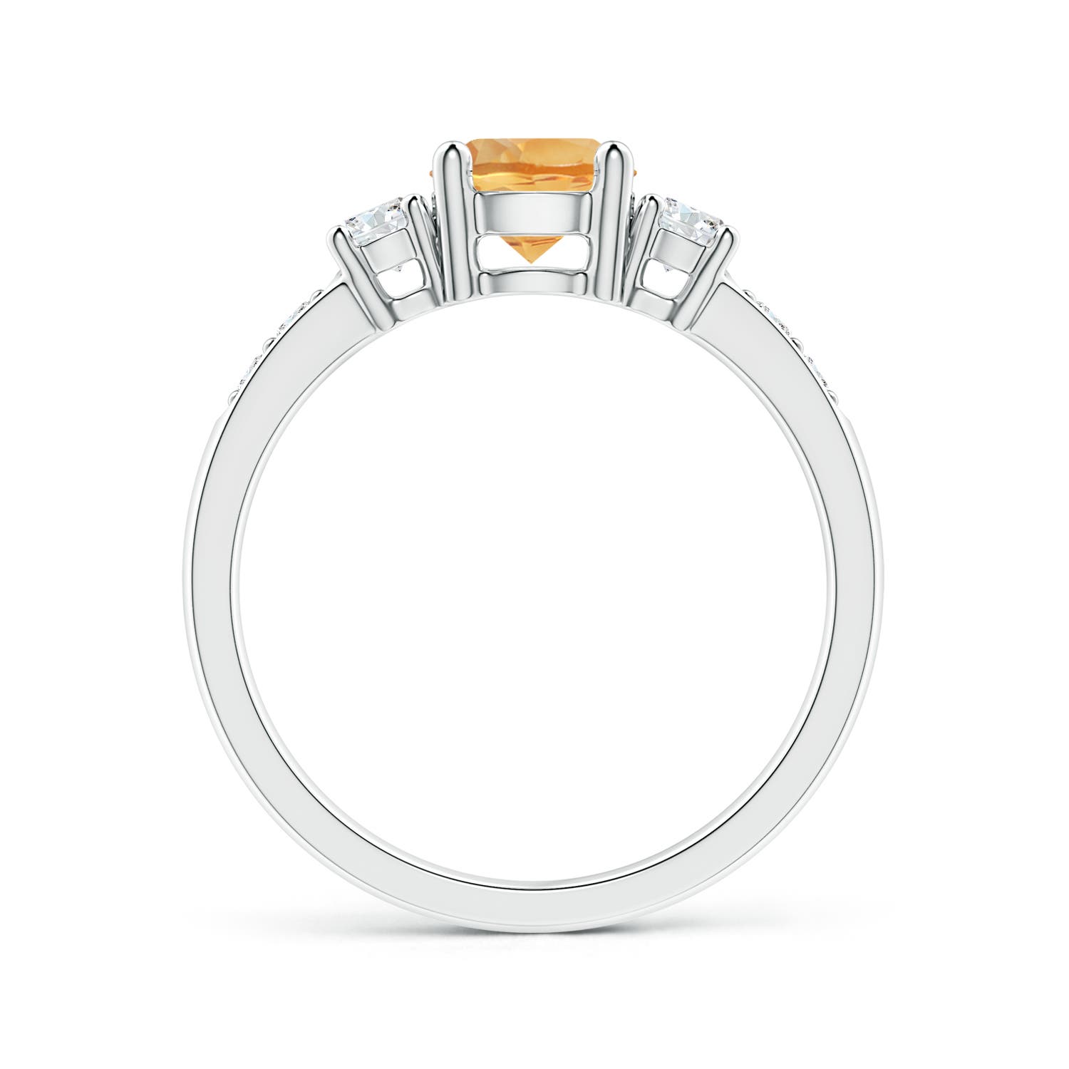 A - Citrine / 1.03 CT / 14 KT White Gold