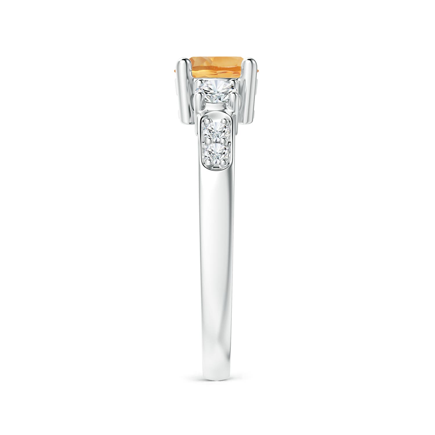 A - Citrine / 1.03 CT / 14 KT White Gold