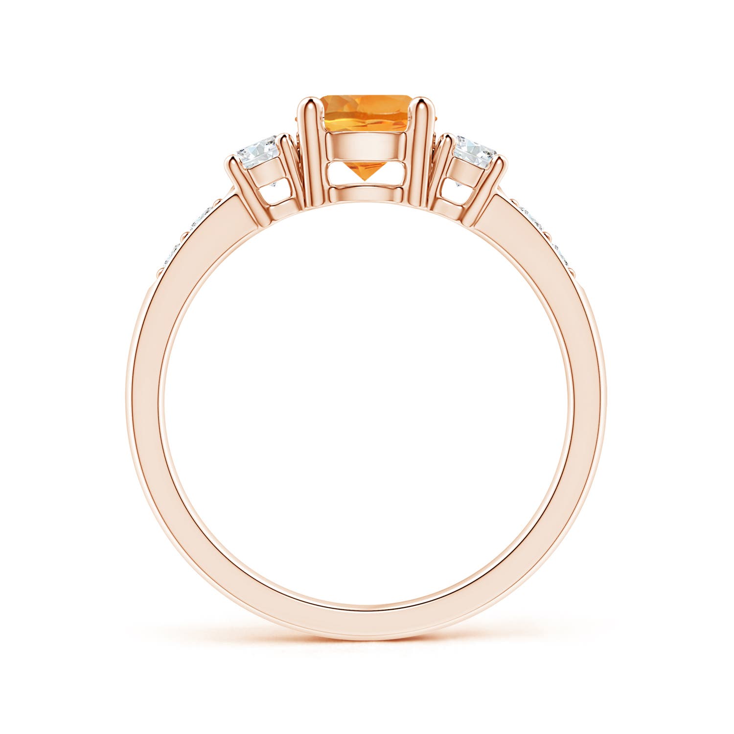 AAA - Citrine / 1.03 CT / 14 KT Rose Gold