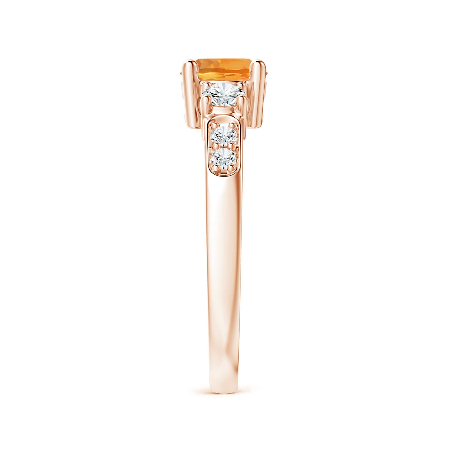 AAA - Citrine / 1.03 CT / 14 KT Rose Gold