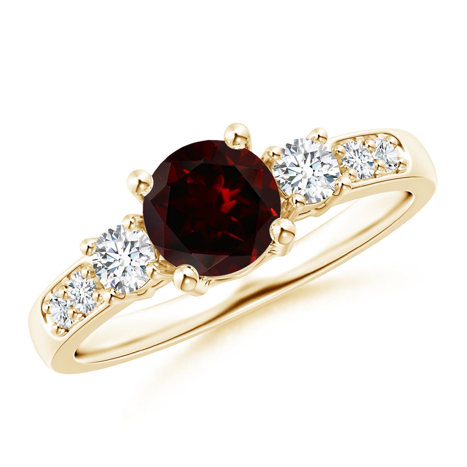 A - Garnet / 1.33 CT / 14 KT Yellow Gold