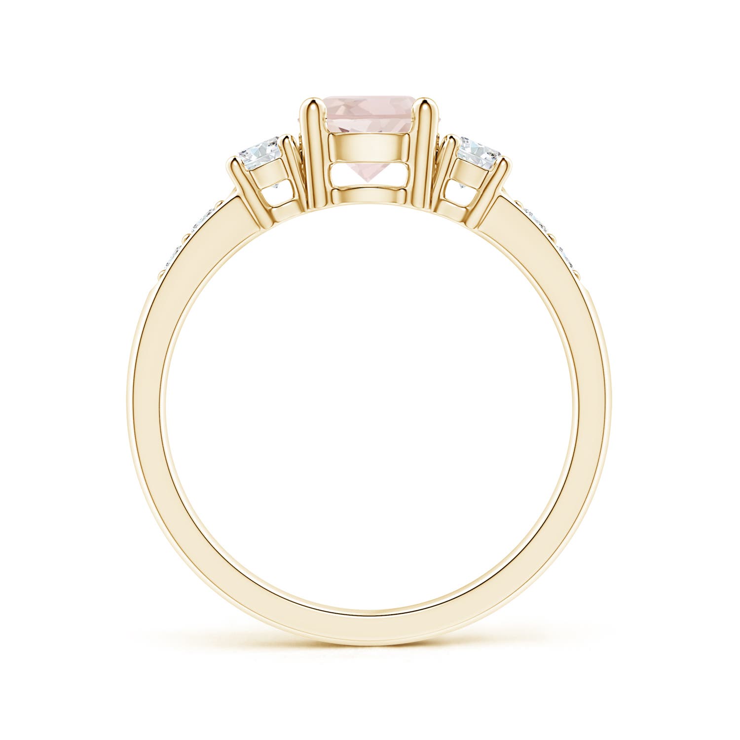 A - Morganite / 1.03 CT / 14 KT Yellow Gold