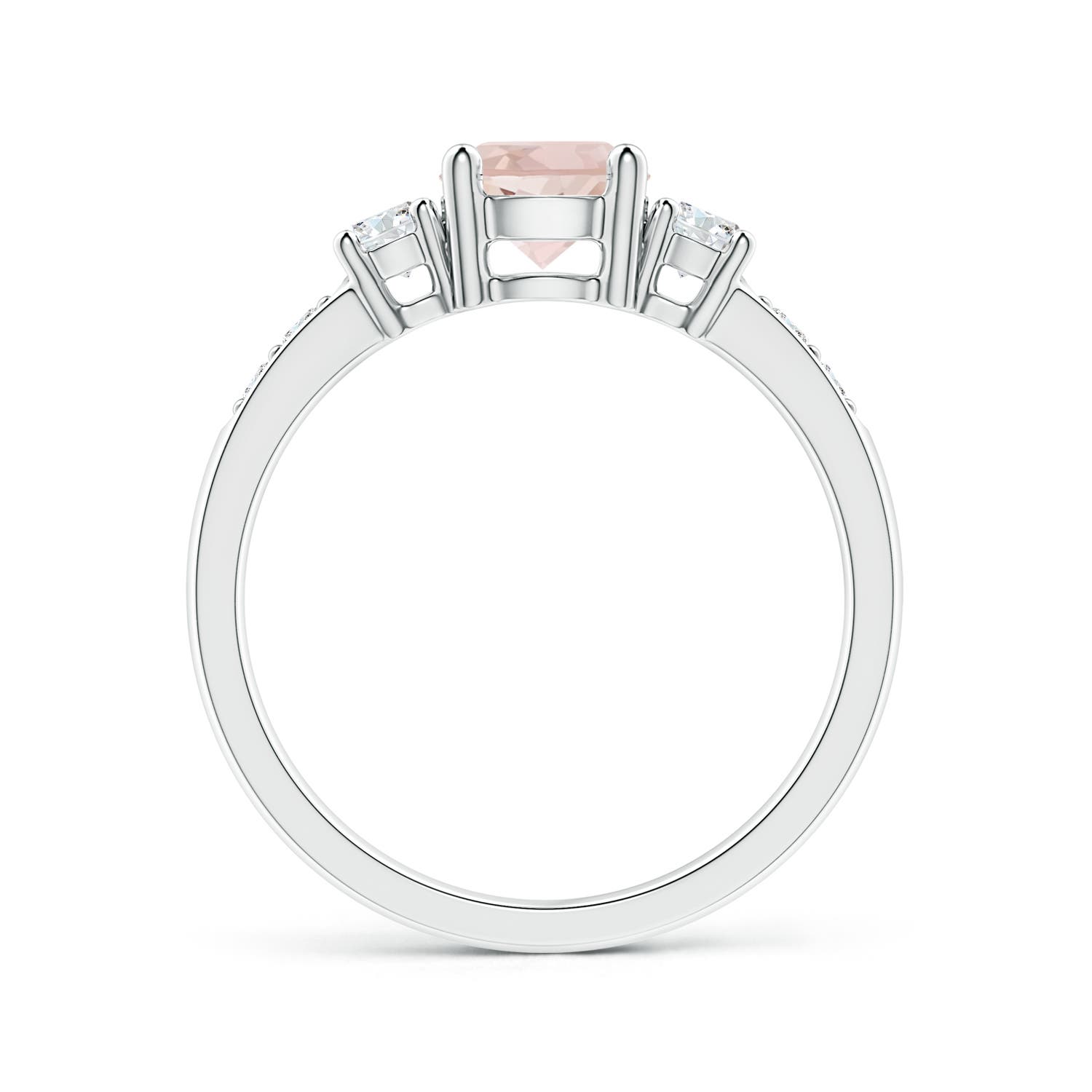 AA - Morganite / 1.03 CT / 14 KT White Gold