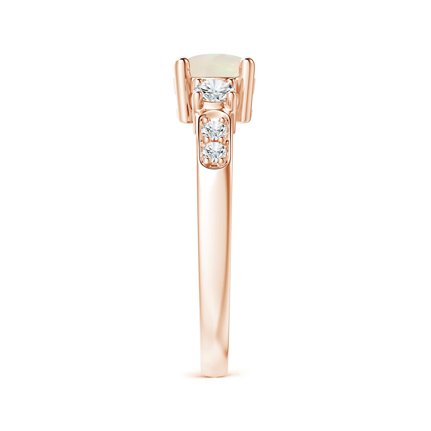 A - Opal / 0.83 CT / 14 KT Rose Gold