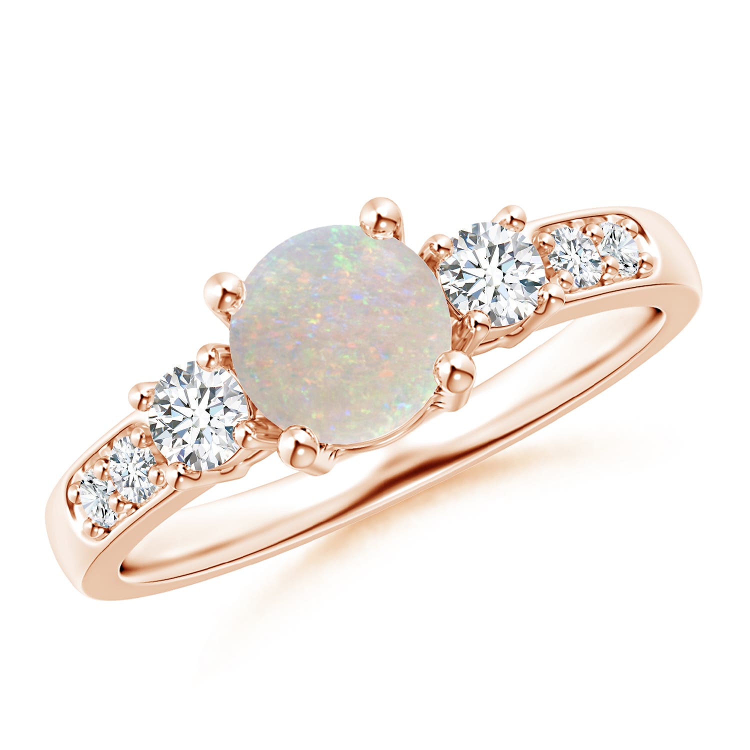 AA - Opal / 0.83 CT / 14 KT Rose Gold