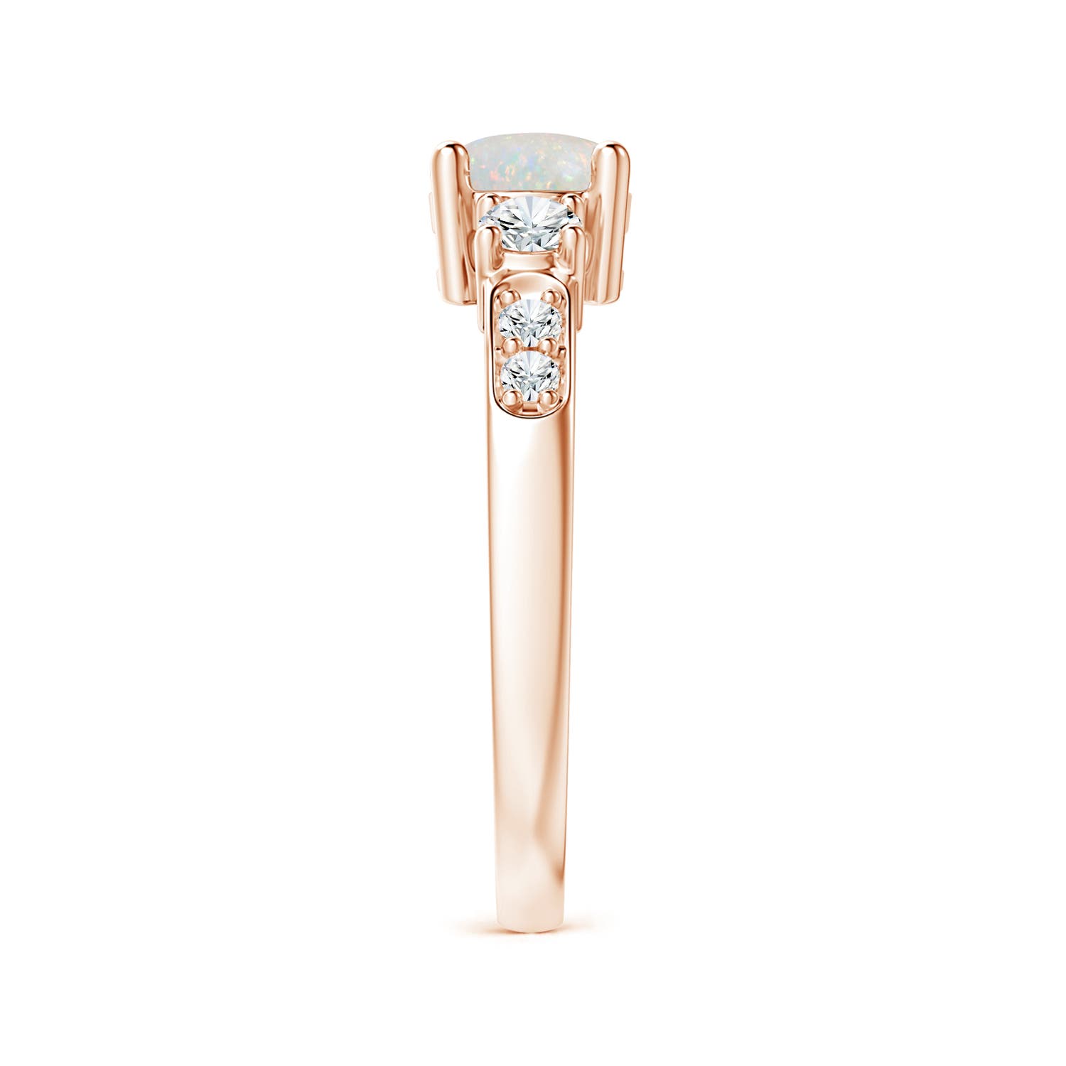 AA - Opal / 0.83 CT / 14 KT Rose Gold