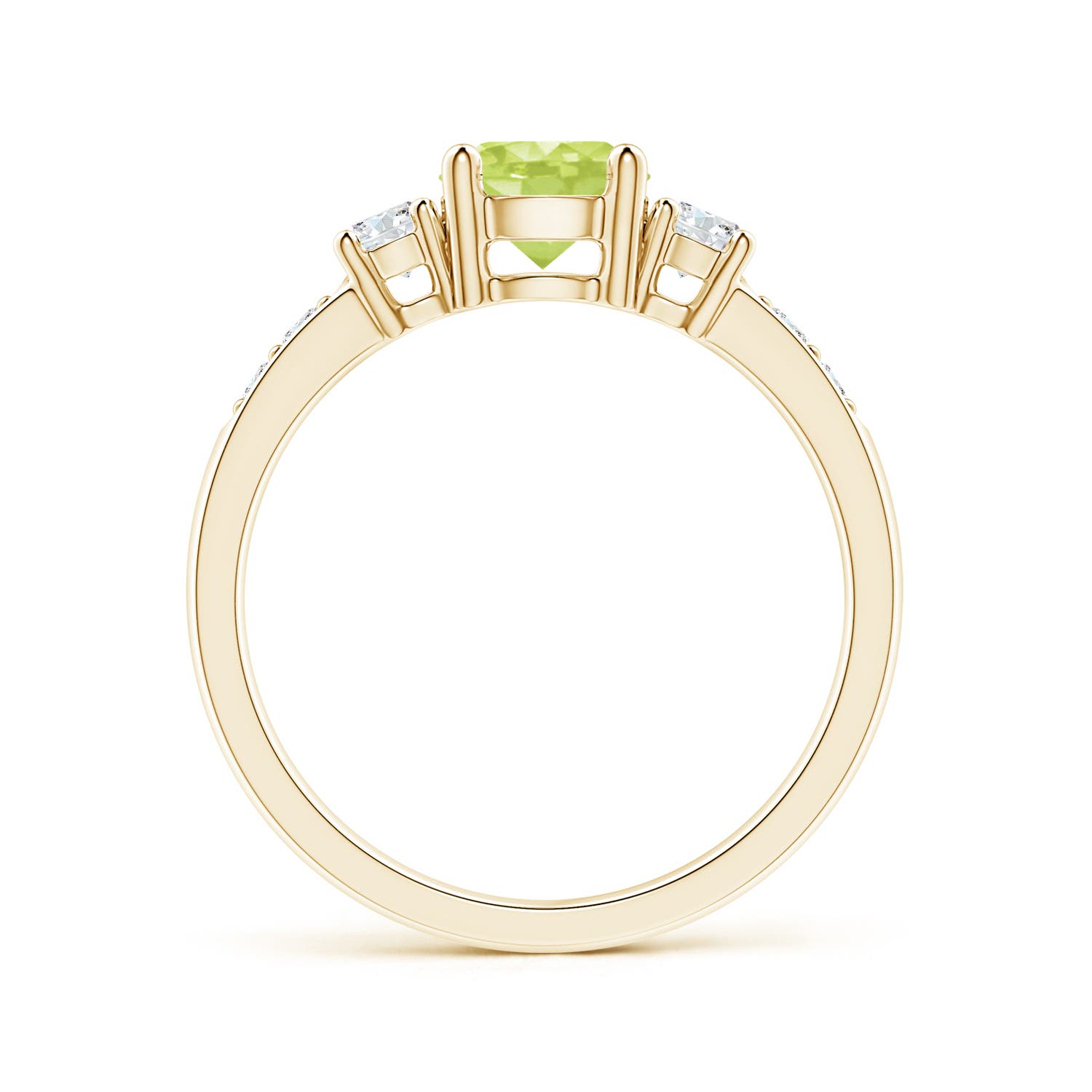 A - Peridot / 1.28 CT / 14 KT Yellow Gold