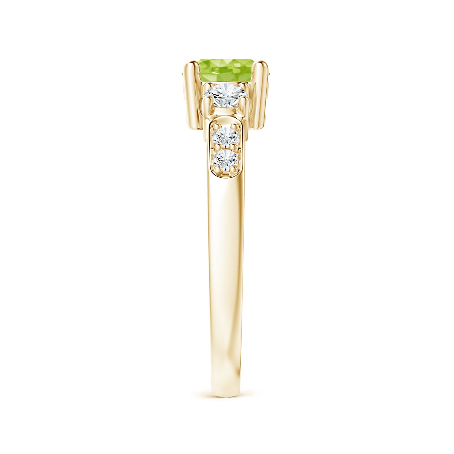 AA - Peridot / 1.28 CT / 14 KT Yellow Gold