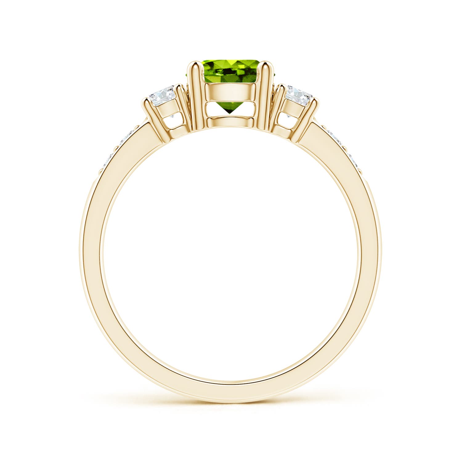 AAAA - Peridot / 1.28 CT / 14 KT Yellow Gold