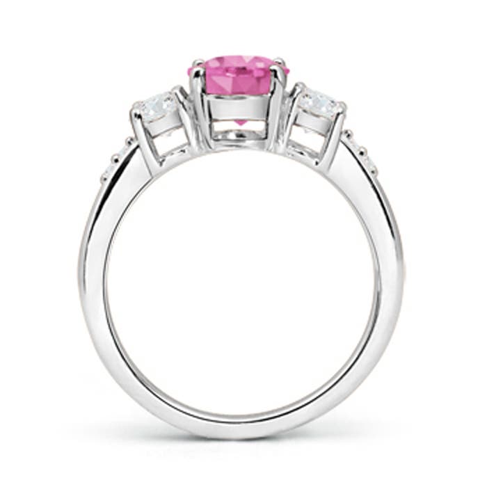 AA - Pink Sapphire / 1.33 CT / 14 KT White Gold