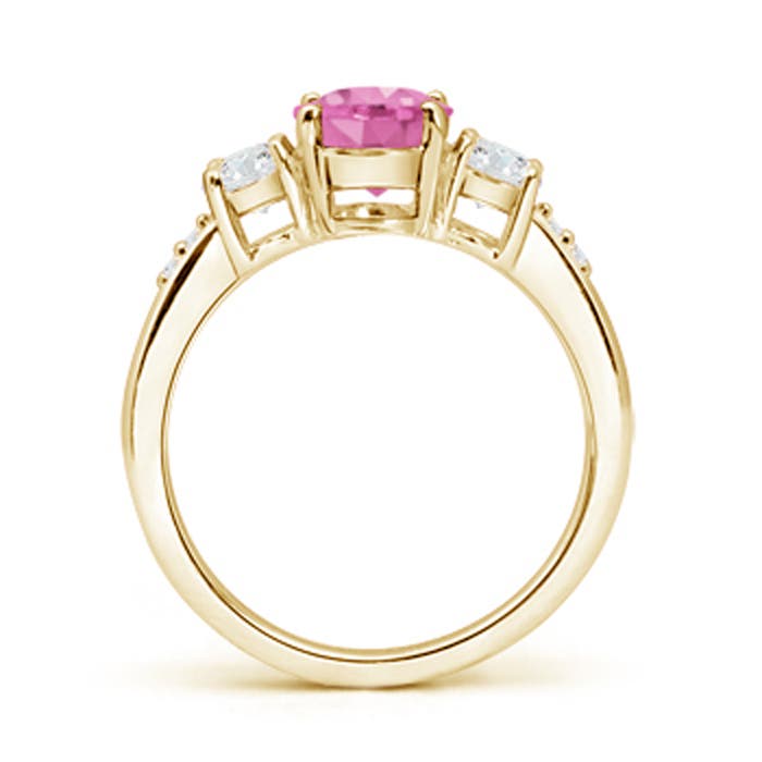 AA - Pink Sapphire / 1.33 CT / 14 KT Yellow Gold