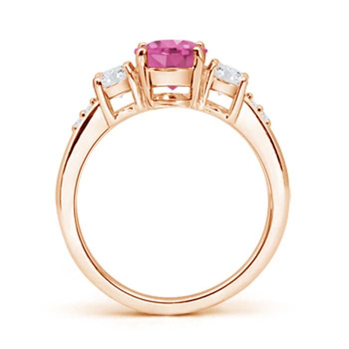 AAA - Pink Sapphire / 1.33 CT / 14 KT Rose Gold