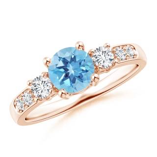 Round A Swiss Blue Topaz