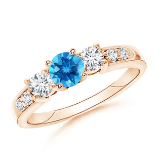 Round AAAA Swiss Blue Topaz