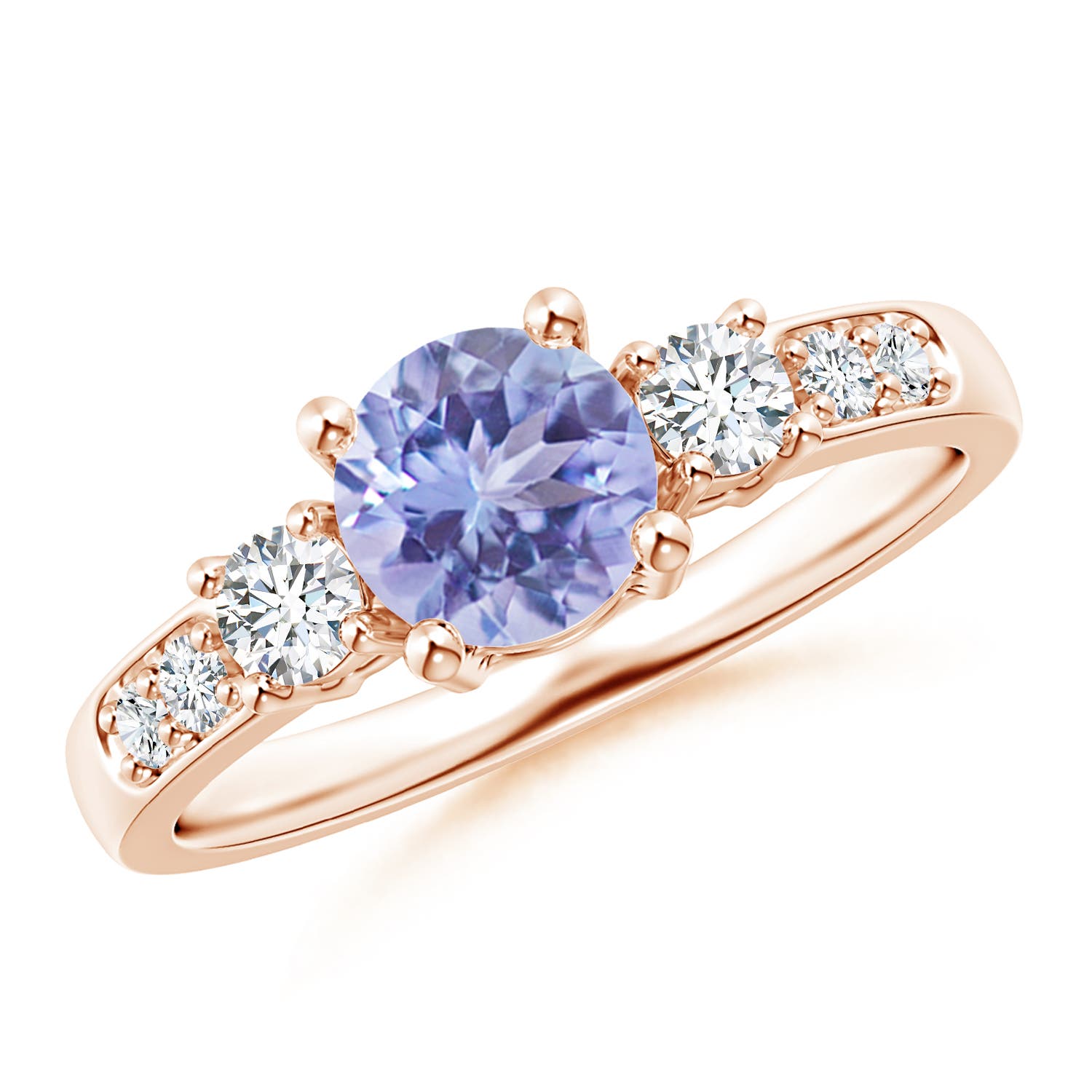 A - Tanzanite / 1.23 CT / 14 KT Rose Gold