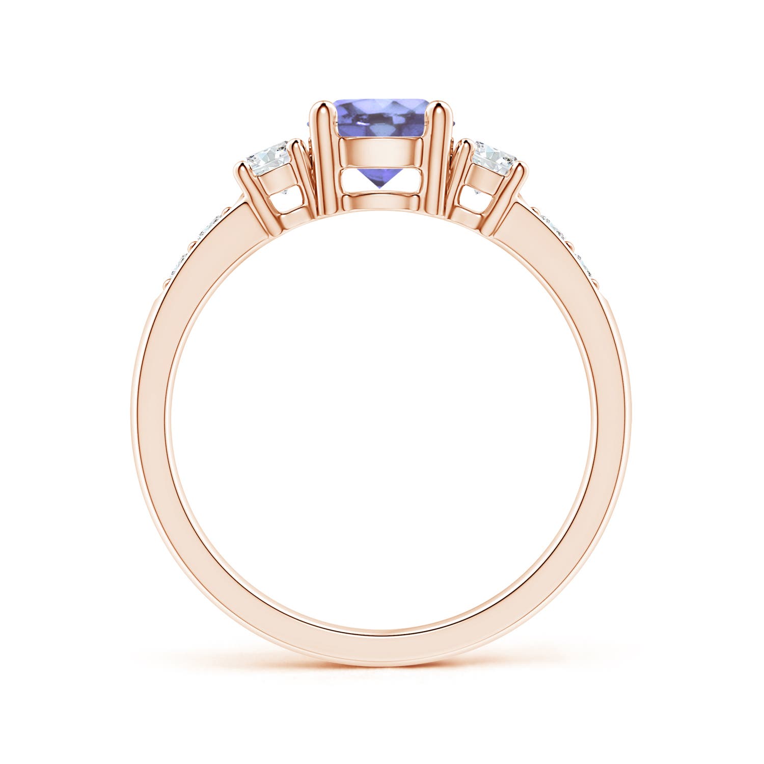 A - Tanzanite / 1.23 CT / 14 KT Rose Gold