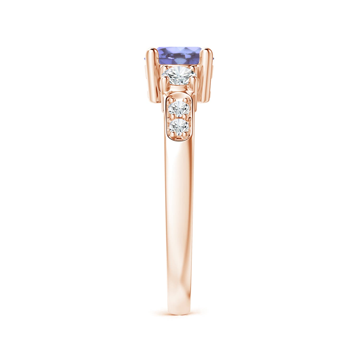 A - Tanzanite / 1.23 CT / 14 KT Rose Gold