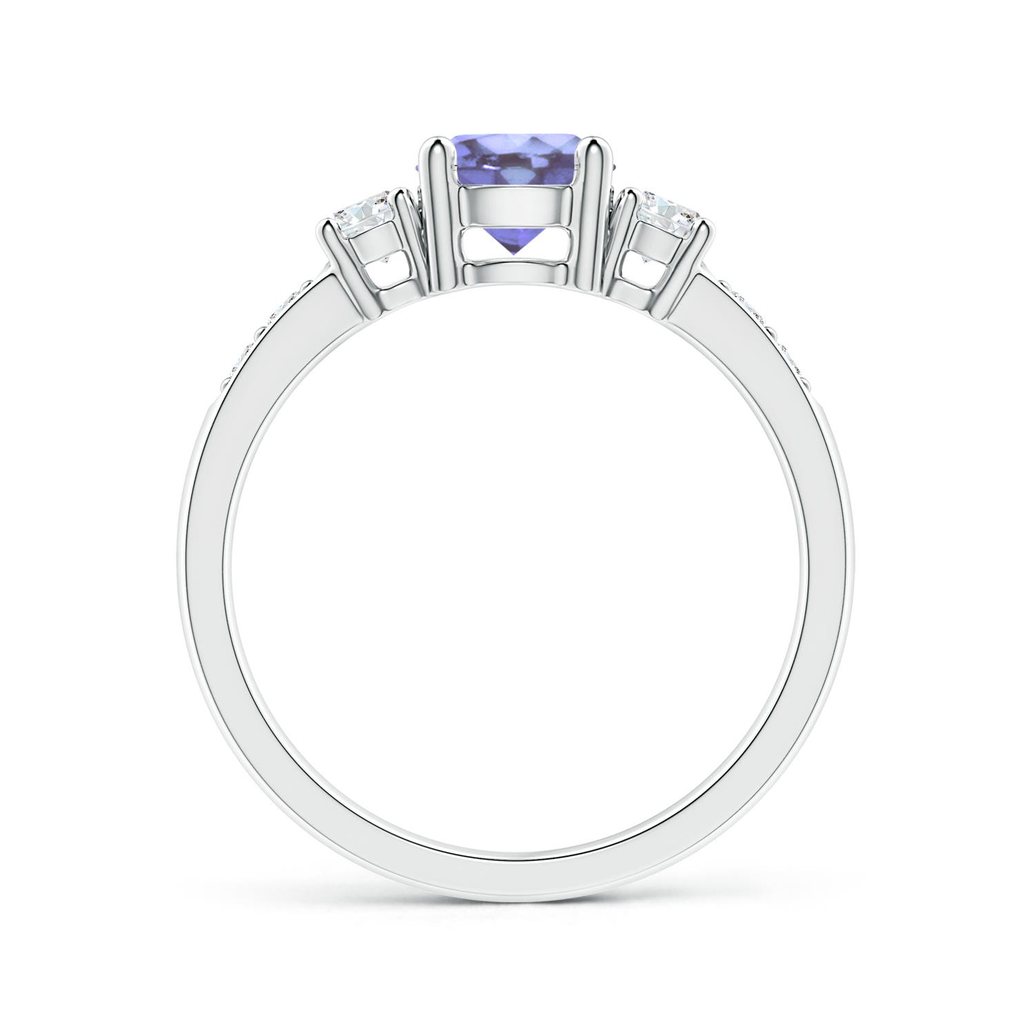 A - Tanzanite / 1.23 CT / 14 KT White Gold