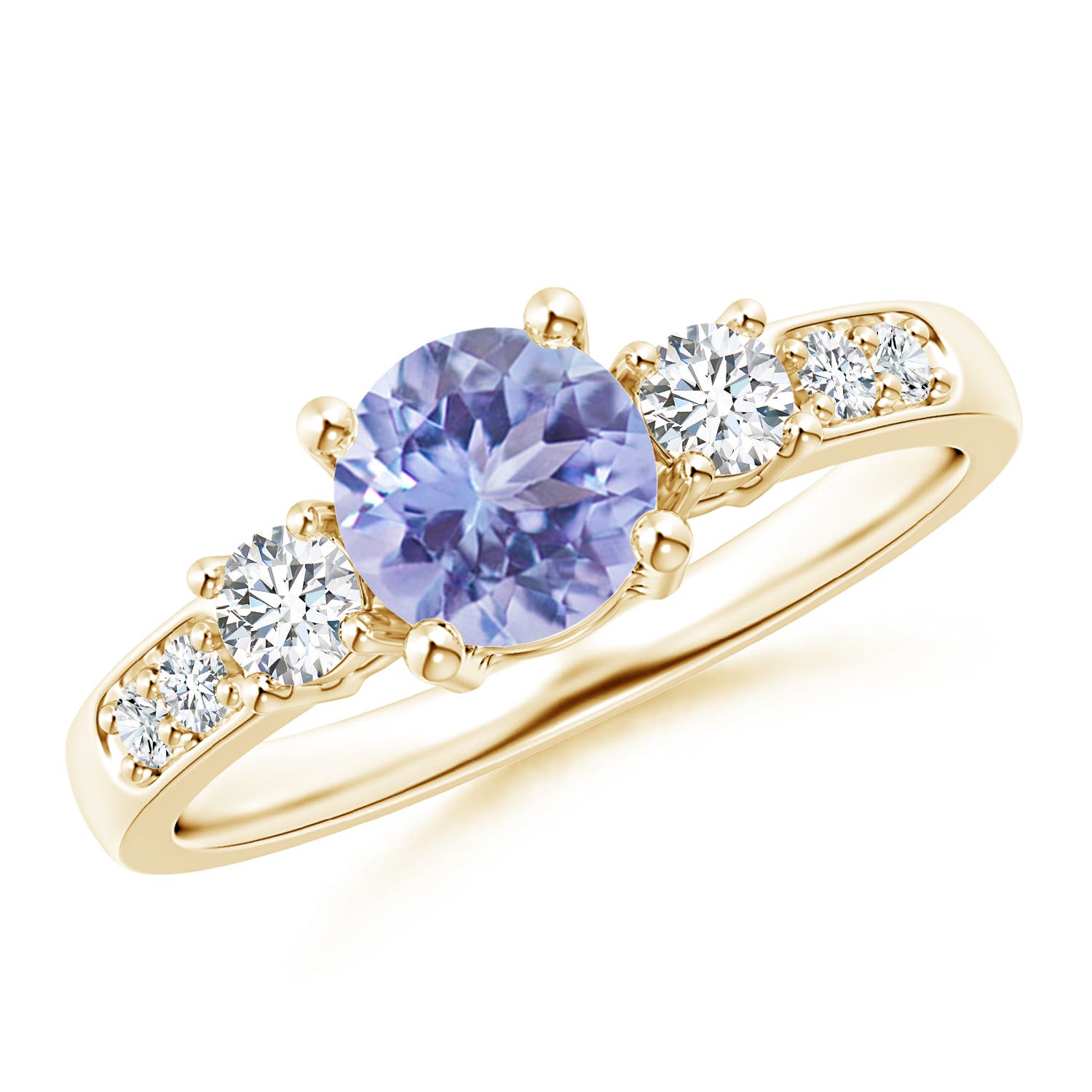 A - Tanzanite / 1.23 CT / 14 KT Yellow Gold