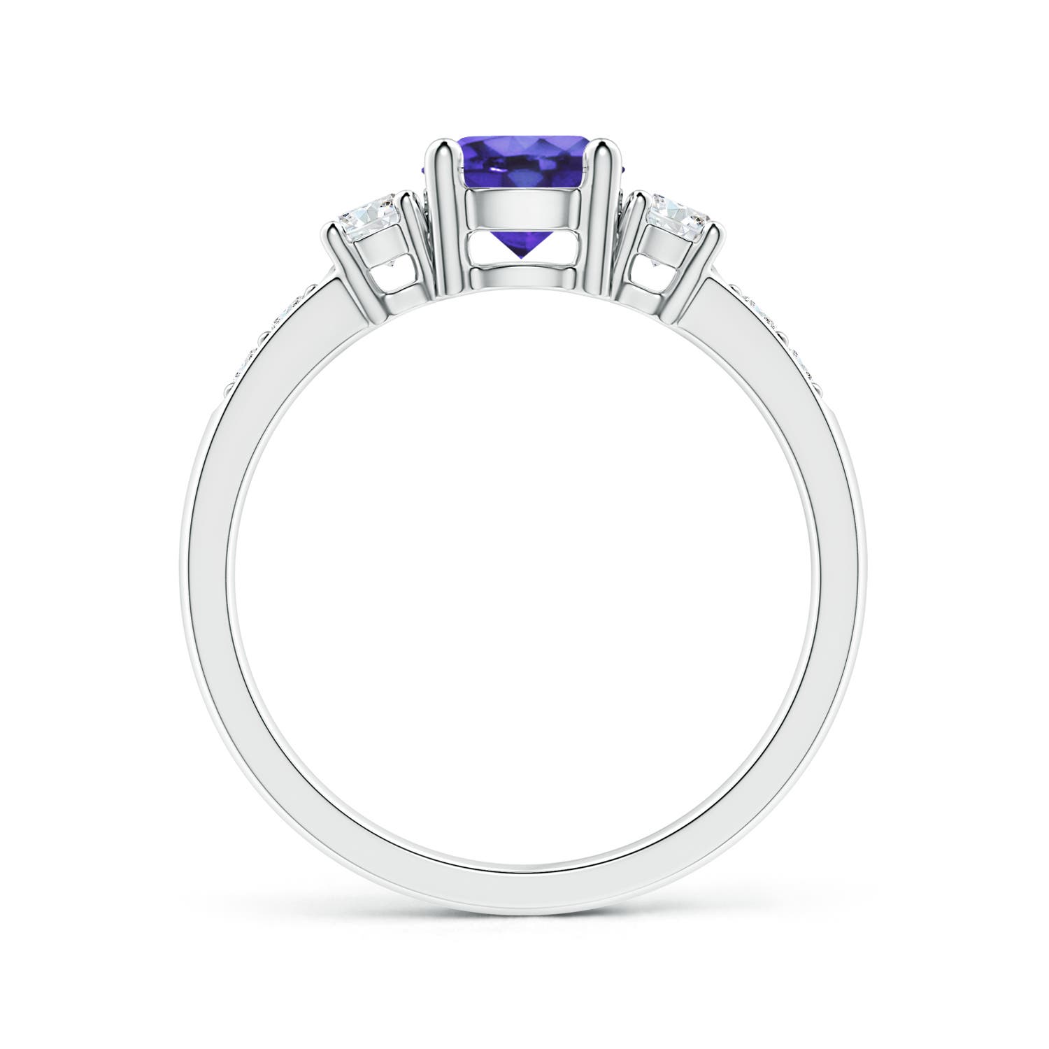 AA - Tanzanite / 1.23 CT / 14 KT White Gold