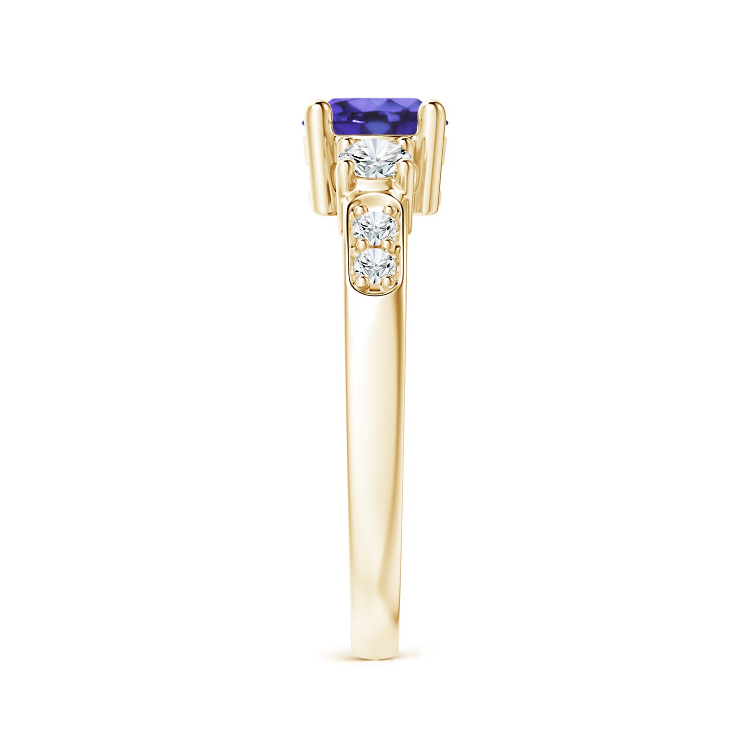 AA - Tanzanite / 1.23 CT / 14 KT Yellow Gold