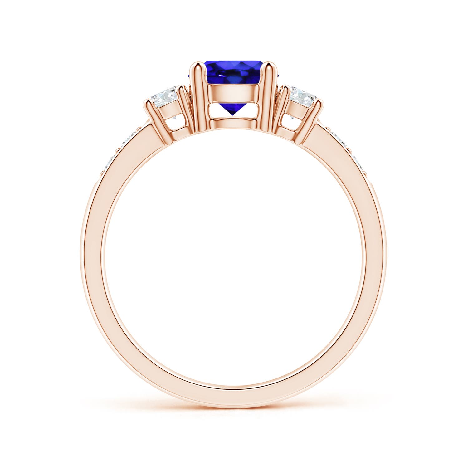 AAA - Tanzanite / 1.23 CT / 14 KT Rose Gold