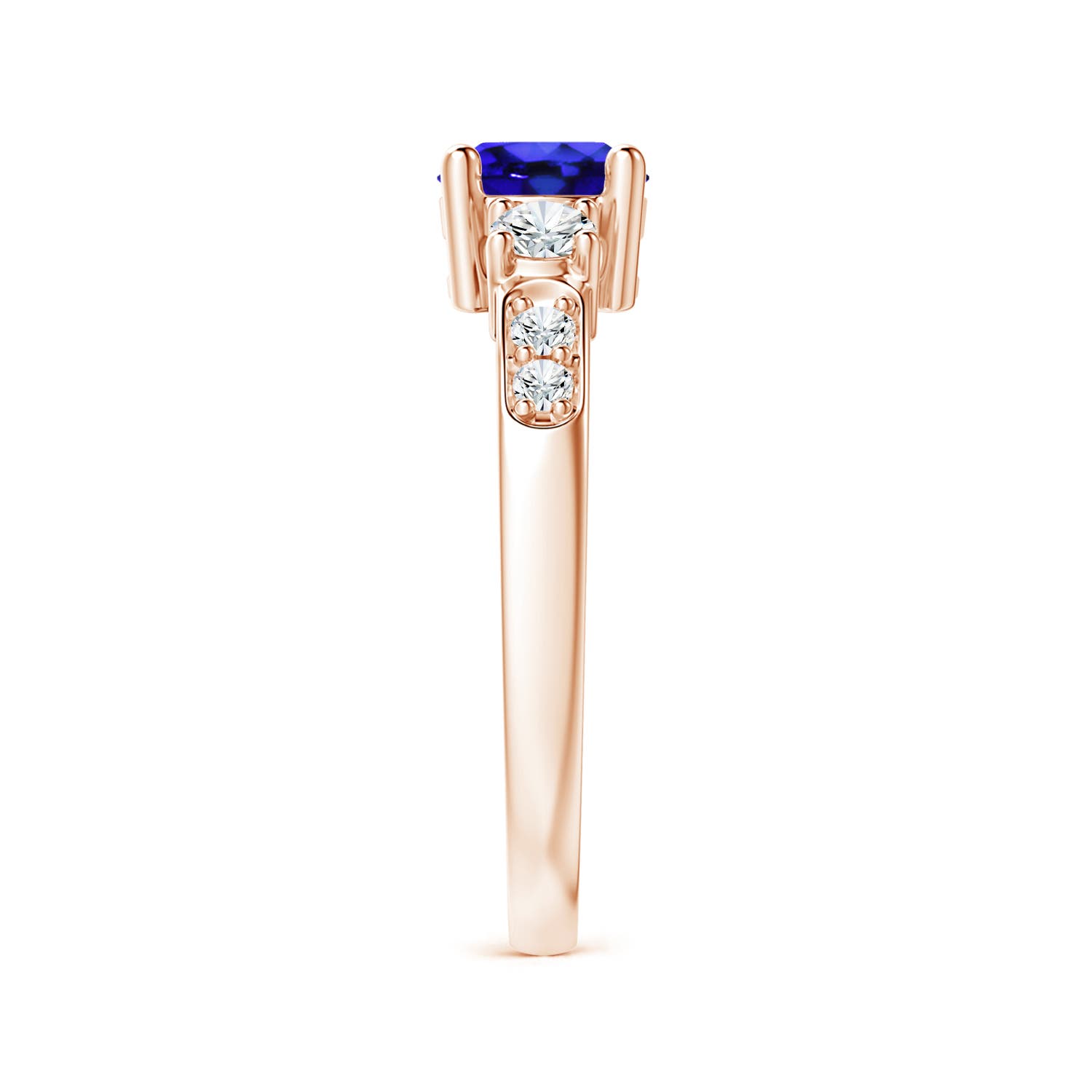 AAA - Tanzanite / 1.23 CT / 14 KT Rose Gold