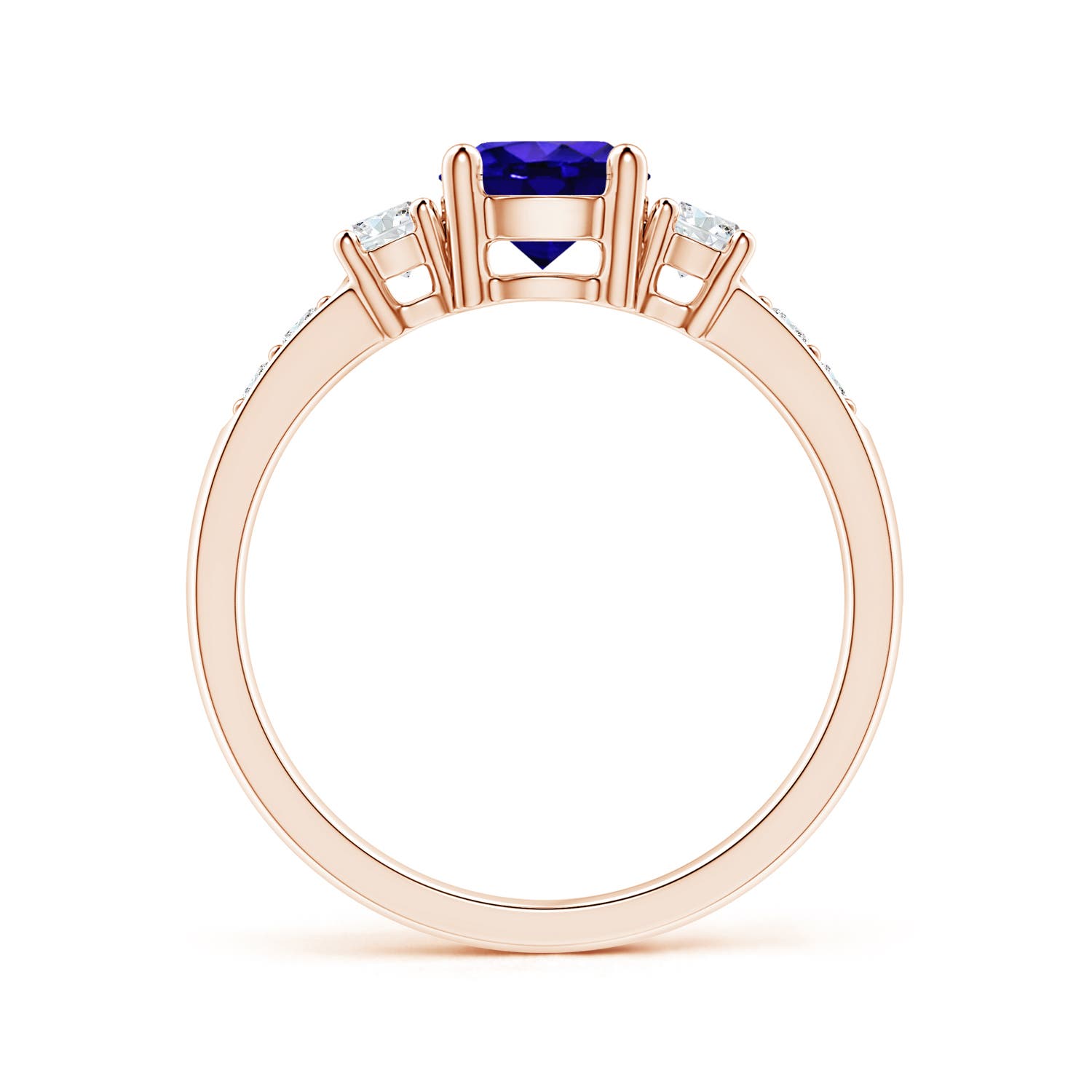 AAAA - Tanzanite / 1.23 CT / 14 KT Rose Gold