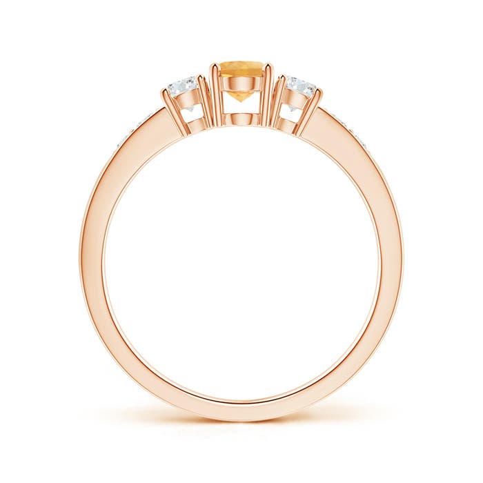 A - Citrine / 0.73 CT / 14 KT Rose Gold